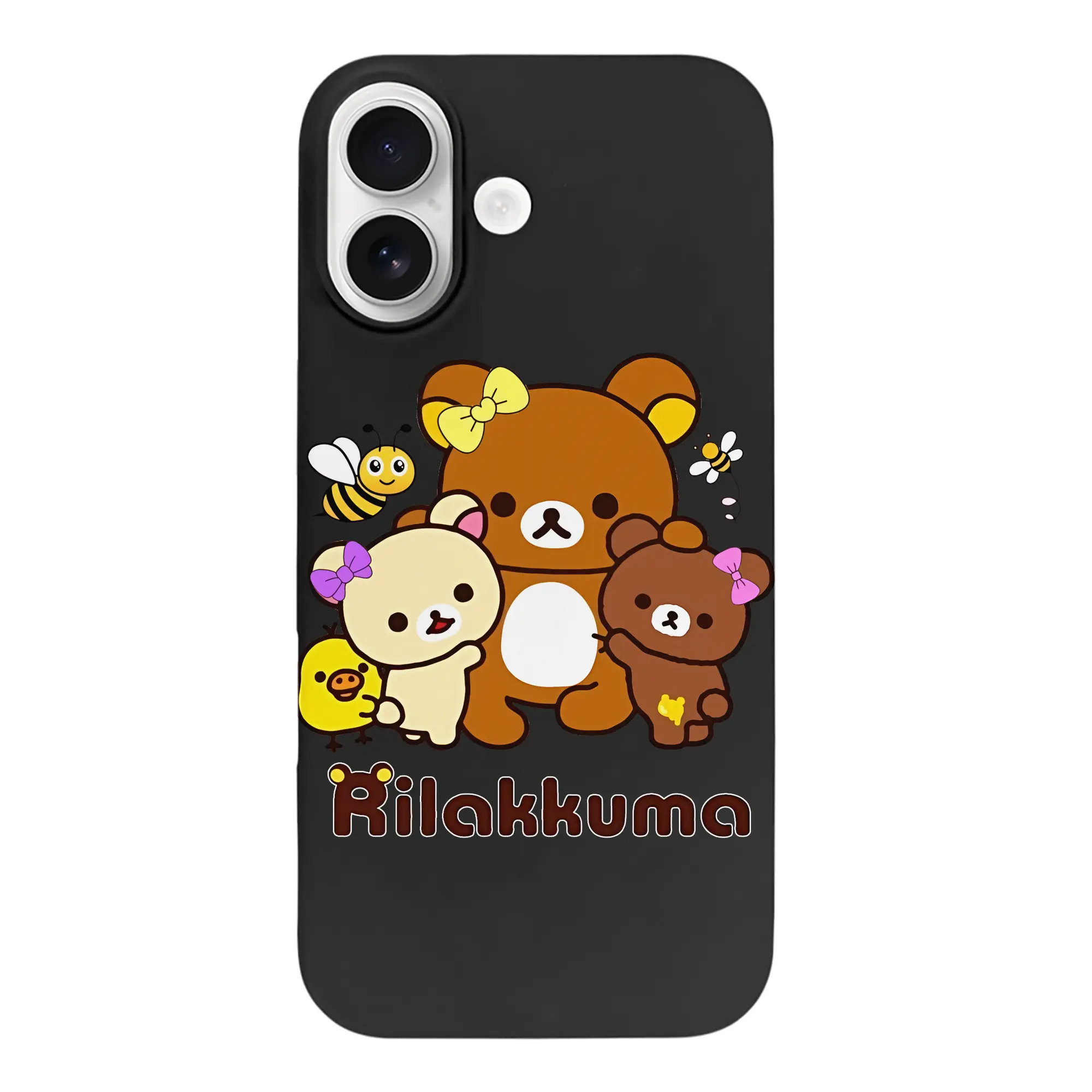 リラックマ (Rilakkuma) グッズ リラックマ (Rilakkuma) - iPhone 17 シリーズ シリコンケース 薄型 耐衝撃 指紋防止 ソフトタッチカバー 精密フィット 傷防止 保護ケース iPhone 17/17 Air/17 Pro/17 Pro Max 対応